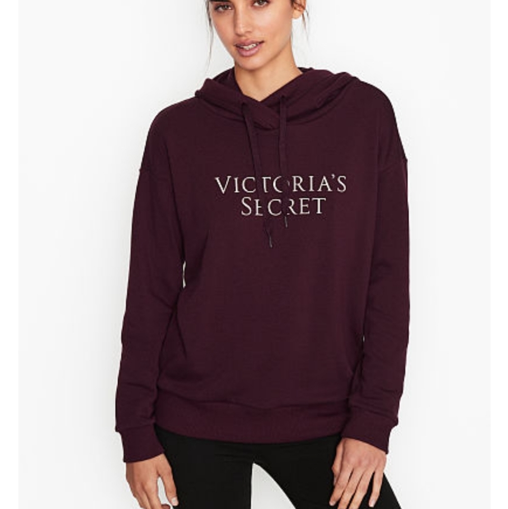 - Victoria's Secret Stretch Fleece Pullover Hoodie